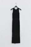 SWAYING/KNIT See-through Panel Sleeveless Dress SW22SSL06 Black PS49